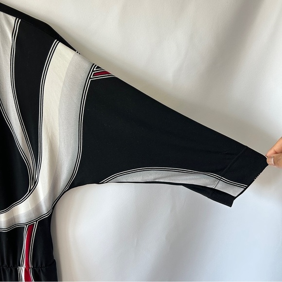 White House Black Market Women’s Large Drape Neck Tunic Mini Dress Size Small - Picture 4 of 9